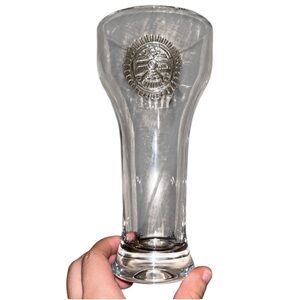 Vintage Miller Chill Aztec Thunderbird Beer Glass Pilsner